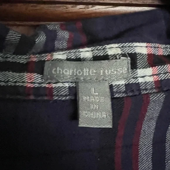 Navy Blue Flannel - Picture 2 of 2